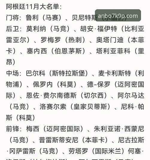 阿根廷世界杯前景蒙尘，新星重伤引发战术连锁反应最新分析